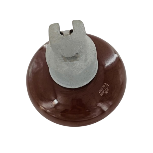 High voltage suspension 70 kN electrical porcelain insulator 52-5 porcelain insulators