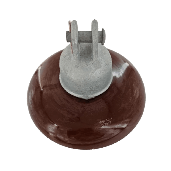 High voltage suspension 70 kN electrical porcelain insulator 52-4 porcelain insulators